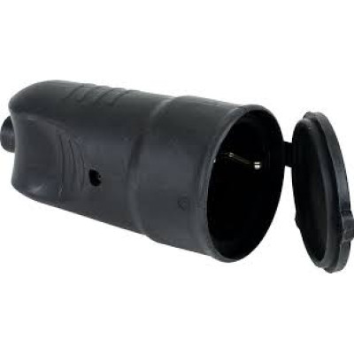 Штепсельная розетка с заземлением (Каучук) DE-PA