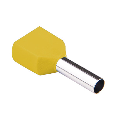 Наконечник втулковий з ізоляцією 2провіда TE 6/14 (100 шт) 500720 Takel