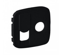 Лицевая панель розетки TV+RJ45 антрацит Valena Allure LEGRAND