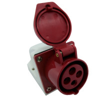 Розетка стаціонарна наружна 114 16А 380В 3Р+Е IP44