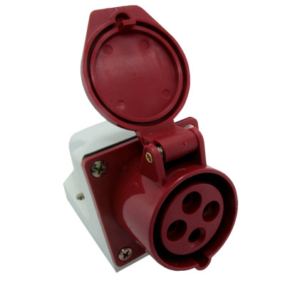 Розетка стаціонарна наружна 114 16А 380В 3Р+Е IP44