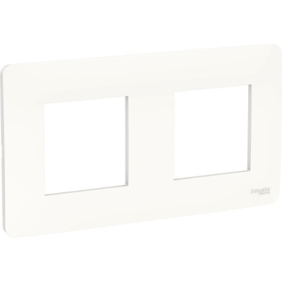 Рамка двухпостовая белый Unica New Studio Schneider