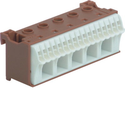 Блок фазных клемм 5x16мм2+17x4мм2 ширина 90мм Hager QiuckConnect KN22P