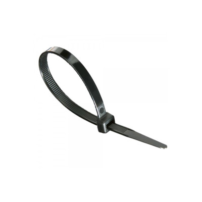 Стяжка кабельна (хомут) чорна 4х300 (3,6х300мм) (100шт) TAKEL