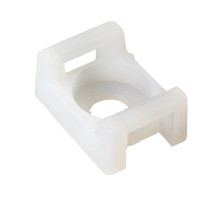 Площадка під гвинт для стяжки кабельної біла 9,4х15,2 (100шт) 502250 Takel