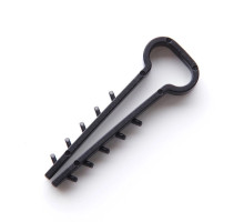 Кріплення ялинка (плаский) 1 (8х5мм) чорний 100шт. Apro