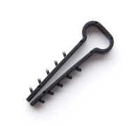 Кріплення ялинка (плаский) 2 (10х5мм) чорний 100шт. FT-105B APRO