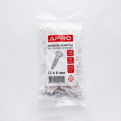 Кріплення ялинка (плаский) 3 (12х6мм) 100шт. APRO