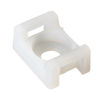 Площадка під гвинт для стяжки кабельної біла 16х22 (100 шт) TAKEL