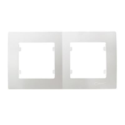 Рамка двухпостовая белый Makel Lillium Natural Kare