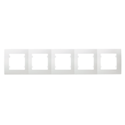 Рамка пятипостовая белый Makel Lillium Natural Kare