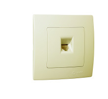 Розетка TF (телефоная) євро крем Makel Lillium Natural Kare