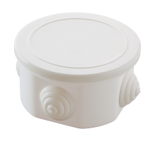 Распределительная коробка круглая с крышкой MAKEL