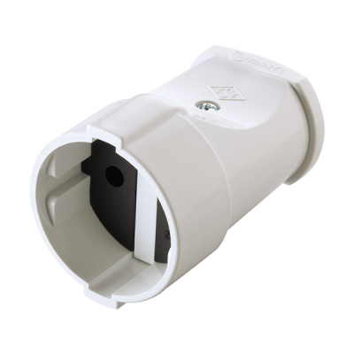 Штепсельное гнездо без заземления белое Makel