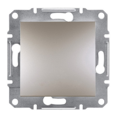 Выключатель одноклавишный Asfora Schneider бронза