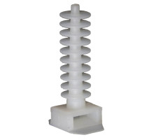 Площадка с дюбелем для стяжки кабельной CTH1-10 белая(100шт) Takel