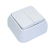 Вимикач 2-клавішний ІР-20 Makel