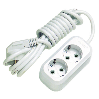 Удлинитель с заземлением 2 розетки 5 метров Makel