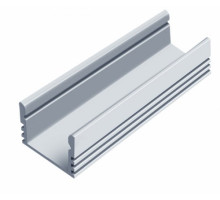 Профиль алюминиевый прямой глибокий LED ЛП12 А 12х16 анодований 2м