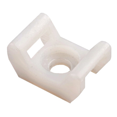 Майданчік під гвинт для стяжки кабельної біла 16х25.4 (100шт) TAKEL 502253