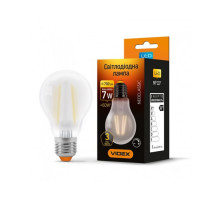 Лампа LED Filament A60FMD 7W E27 4100K 220V диммерная VIDEX