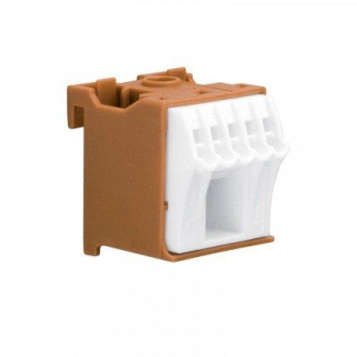 Блок фазных клемм 1x16мм2+5x4мм2 ширина 30мм Hager QiuckConnect KN06P