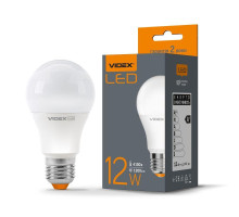 Лампа LED A60e 12W E27 4100K 220V VIDEX