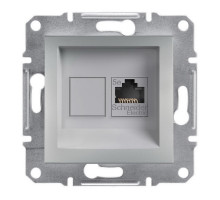 Розетка компьютерная RJ45 Asfora Schneider алюминий