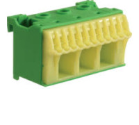 Блок PE-клема 3x16мм2+11x4мм2 ширина 60мм Hager QiuckConnect KN14E