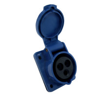 Розетка стаціонарна внутрішня 413 16А 220В 2Р+Е IP44